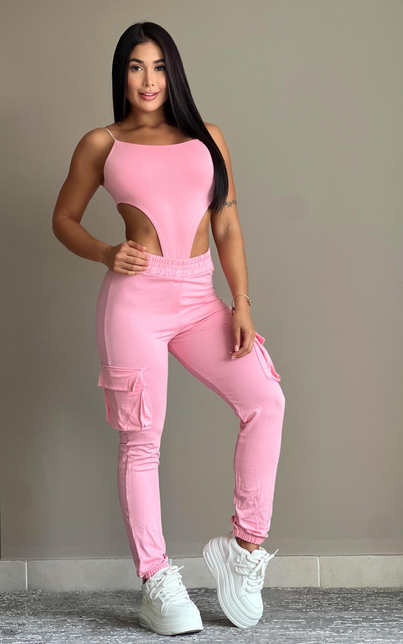 ENTERIZO TIPO CARGO BURDA