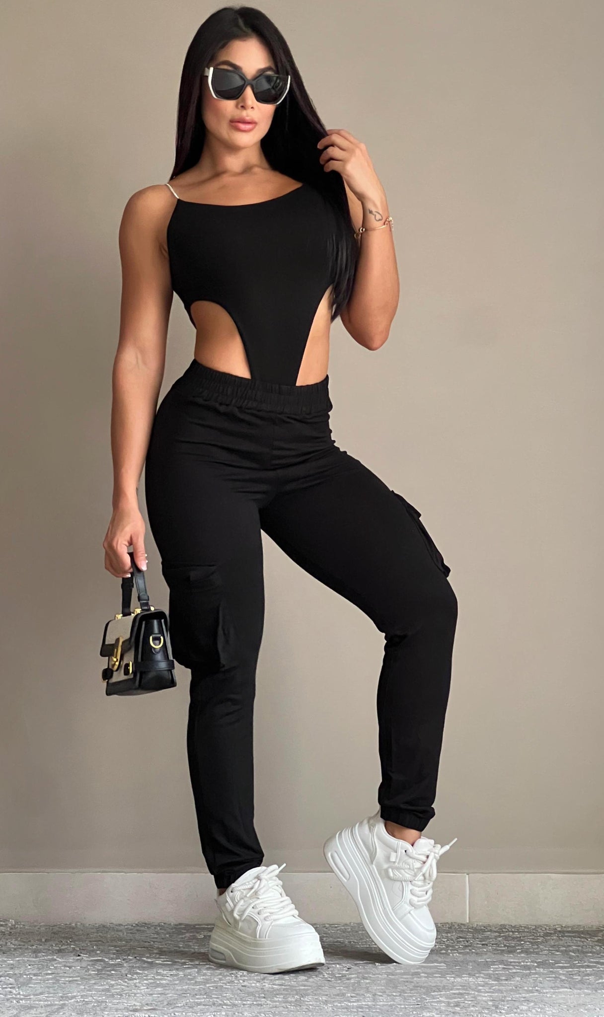 ENTERIZO TIPO CARGO BURDA