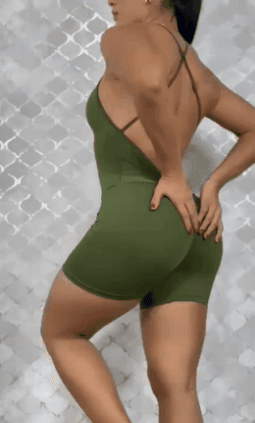 ENTERIZO CORTO DE TIRAS